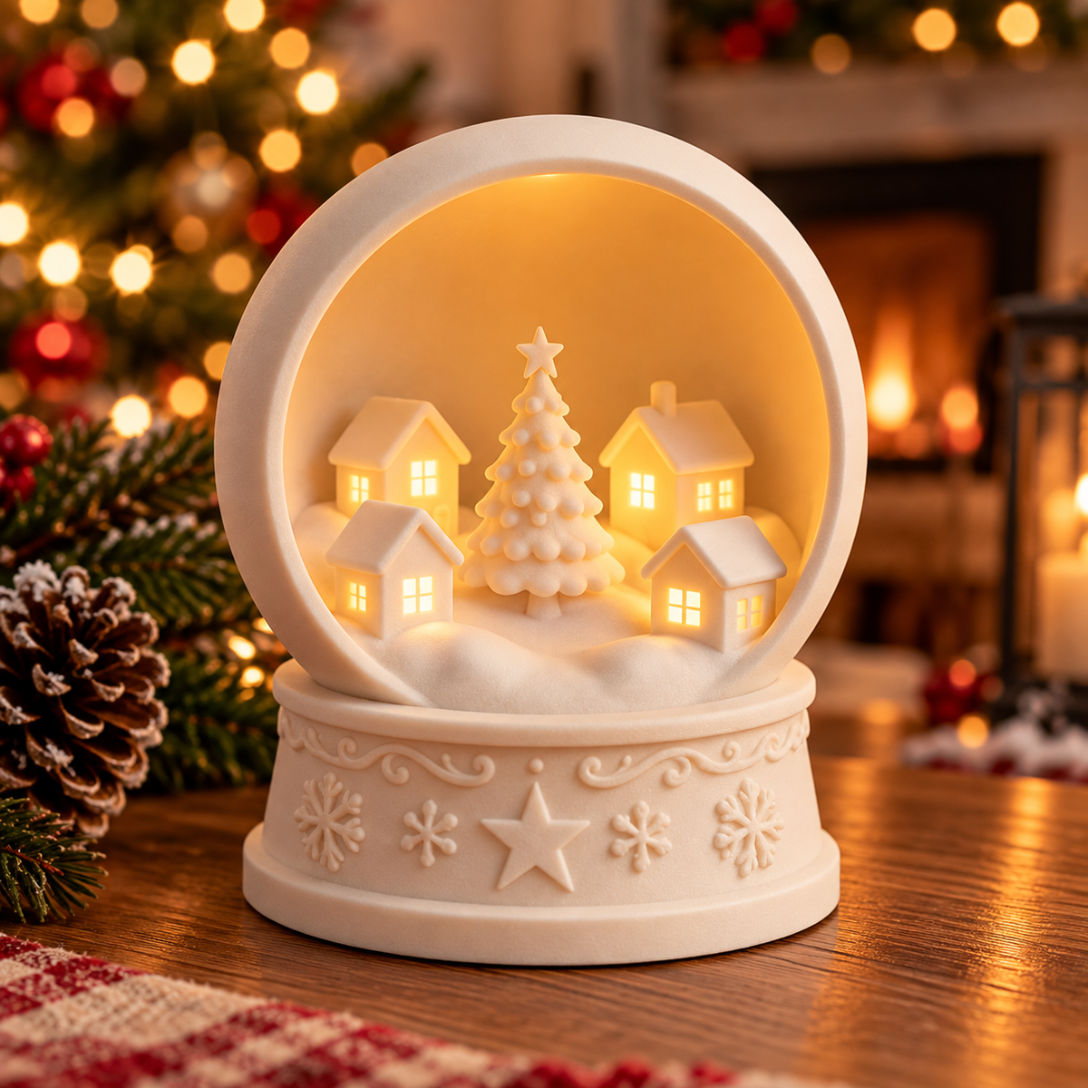 Lighted Christmas Village Decor