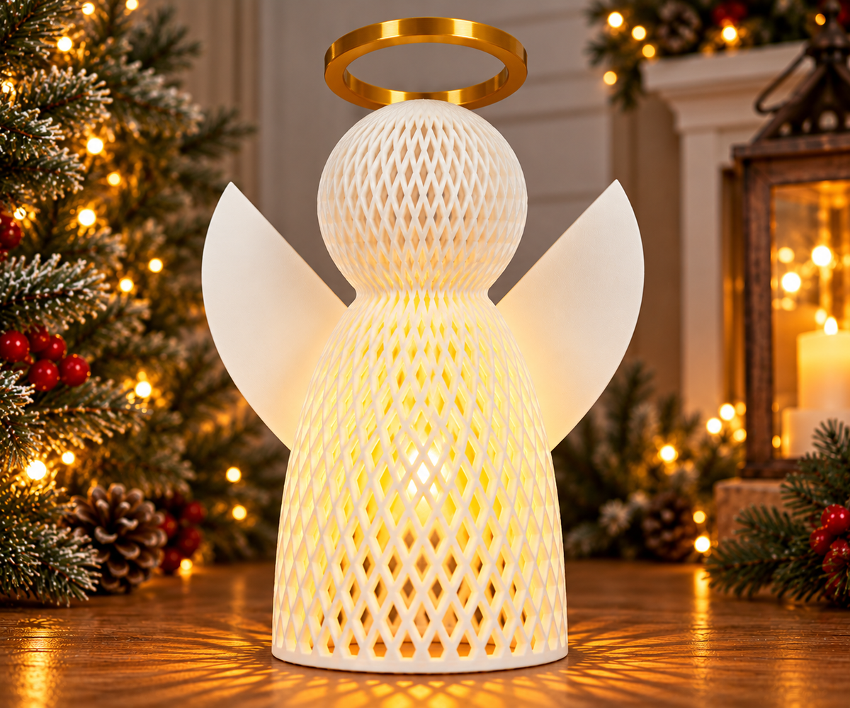 Glowing Christmas Angel Lantern | LED Christmas Decor | Single or Set of 3