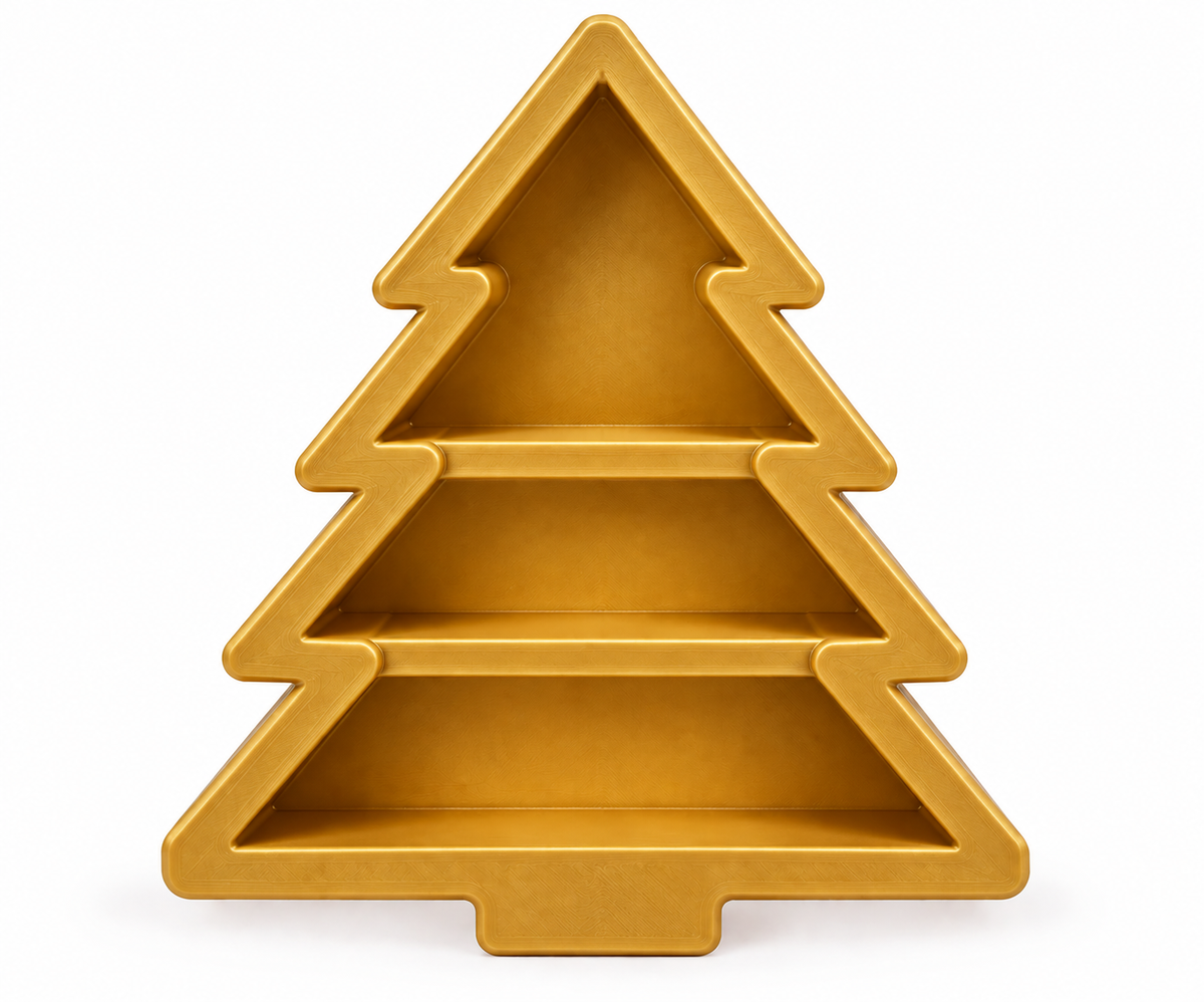Christmas Tree Charcuterie Snack Tray β 3-Section Holiday Serving Platter