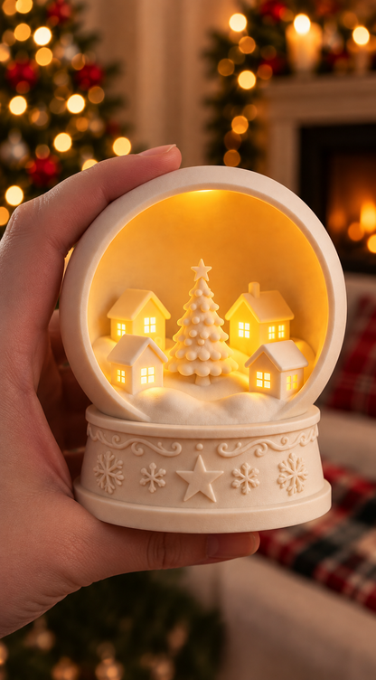 Lighted Christmas Village Decor