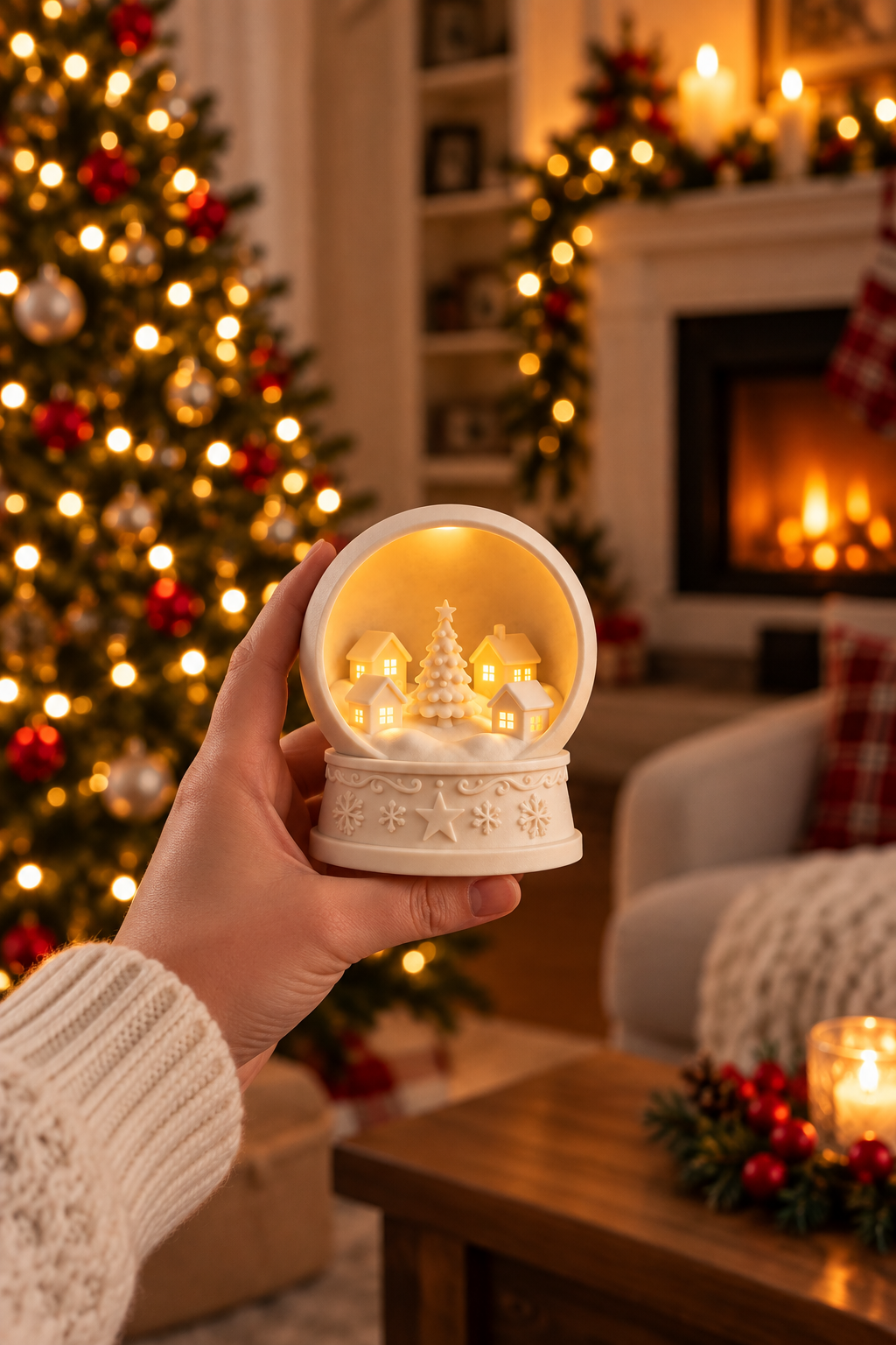 Lighted Christmas Village Decor