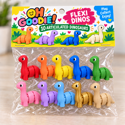 10 Colorful Articulated Dinosaur Toys for Kids | Flexi Dinos