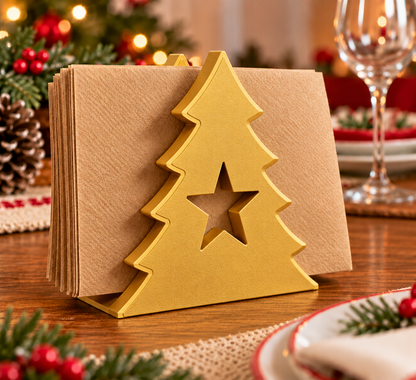 Christmas Tree Napkin Holder | Holiday Table Decor