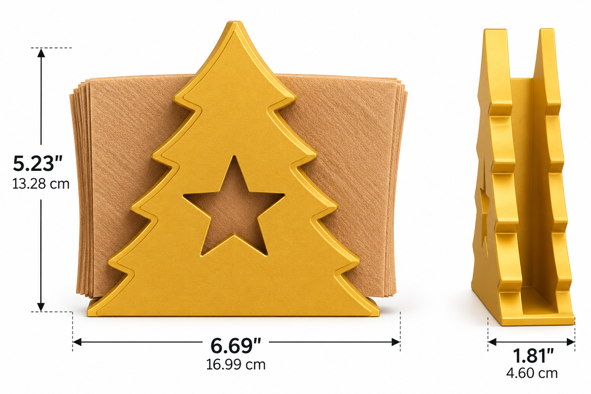 Christmas Tree Napkin Holder | Holiday Table Decor
