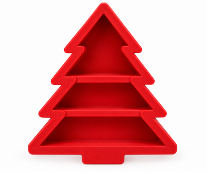 Christmas Tree Charcuterie Snack Tray – 3-Section Holiday Serving Platter